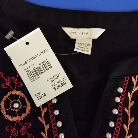 NWT C Est 1946 shirt, sz 22/24 - Picture 4 of 6